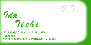 ida tichi business card